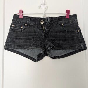 ✨ Seductions Black Jean Mini Shorts (Size 5) 🖤👖
